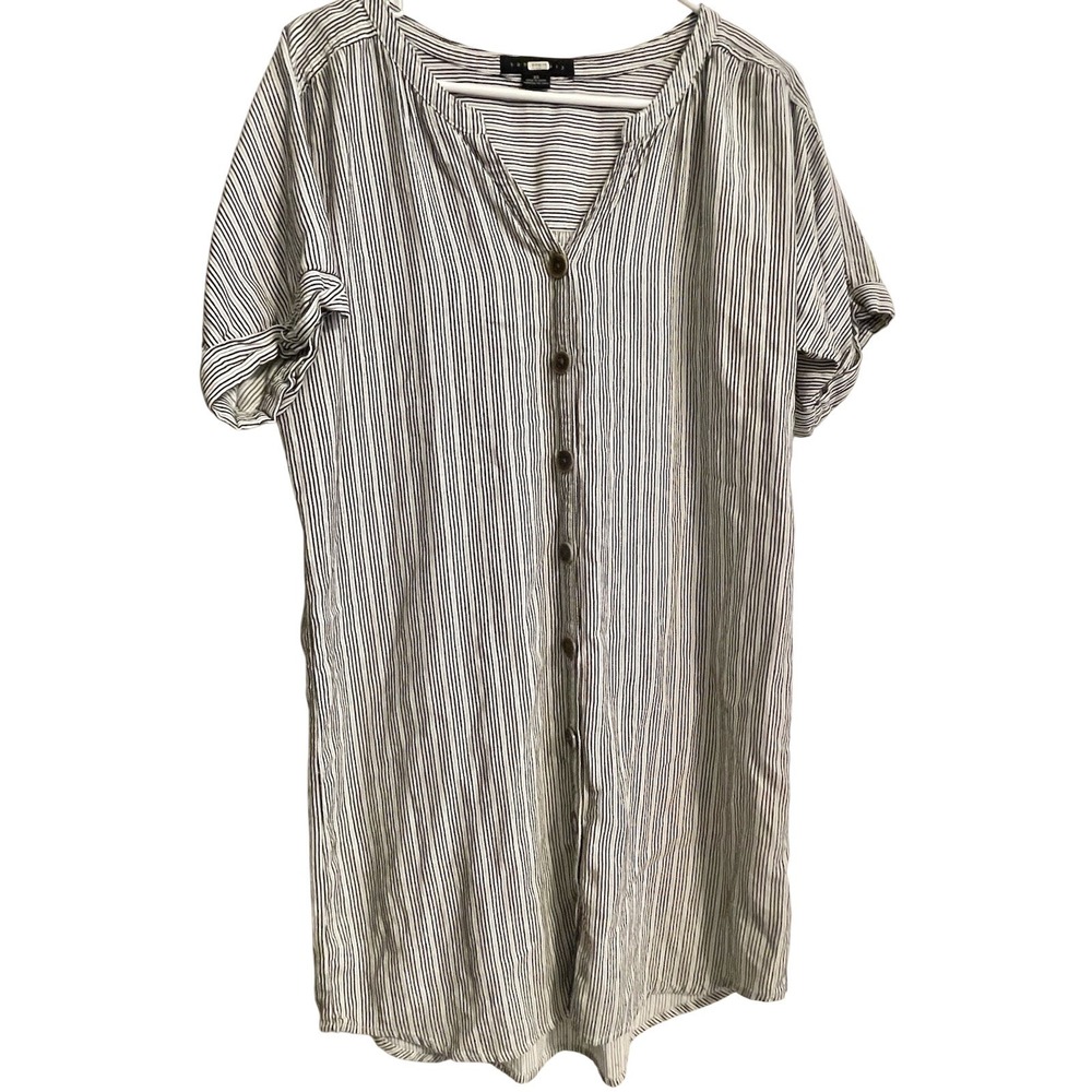 Womans Sanary Black and White Stripped Dress